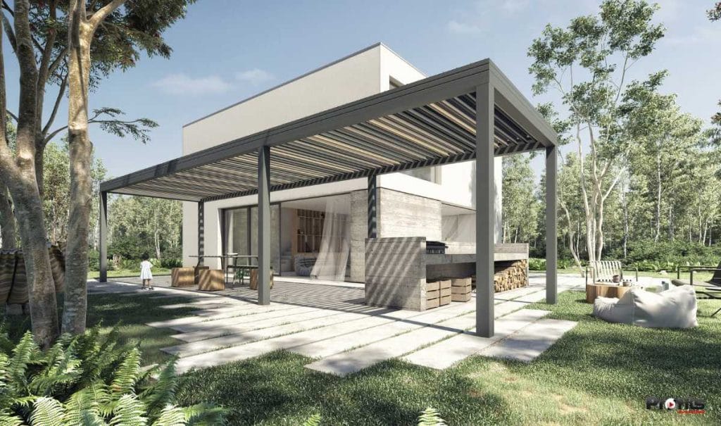 Pergola aluminium sur mesure Albi